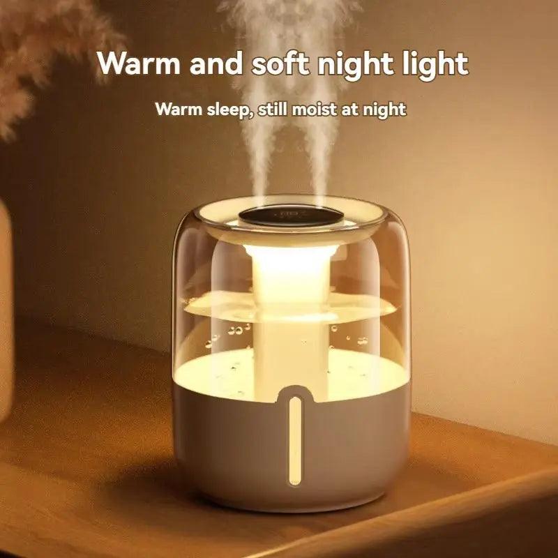 Xiaomi 6.8L Dual-Spray USB Humidifier | Large Capacity Night Light Diffuser - STOREBLITZ