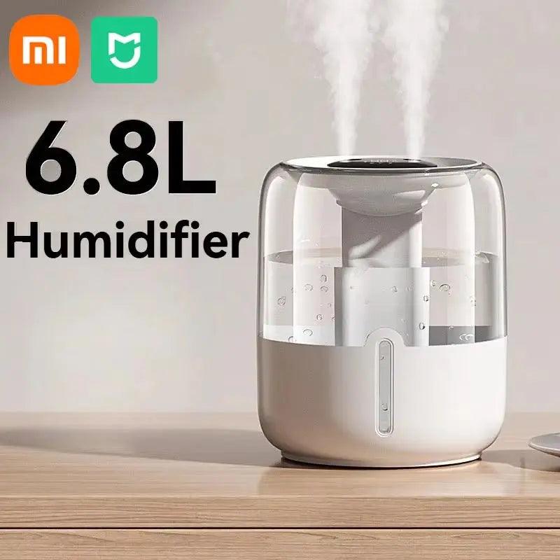 Xiaomi 6,8-l-USB-Luftbefeuchter mit zwei Sprühdüsen | Nachtlicht-Diffusor mit großer Kapazität 