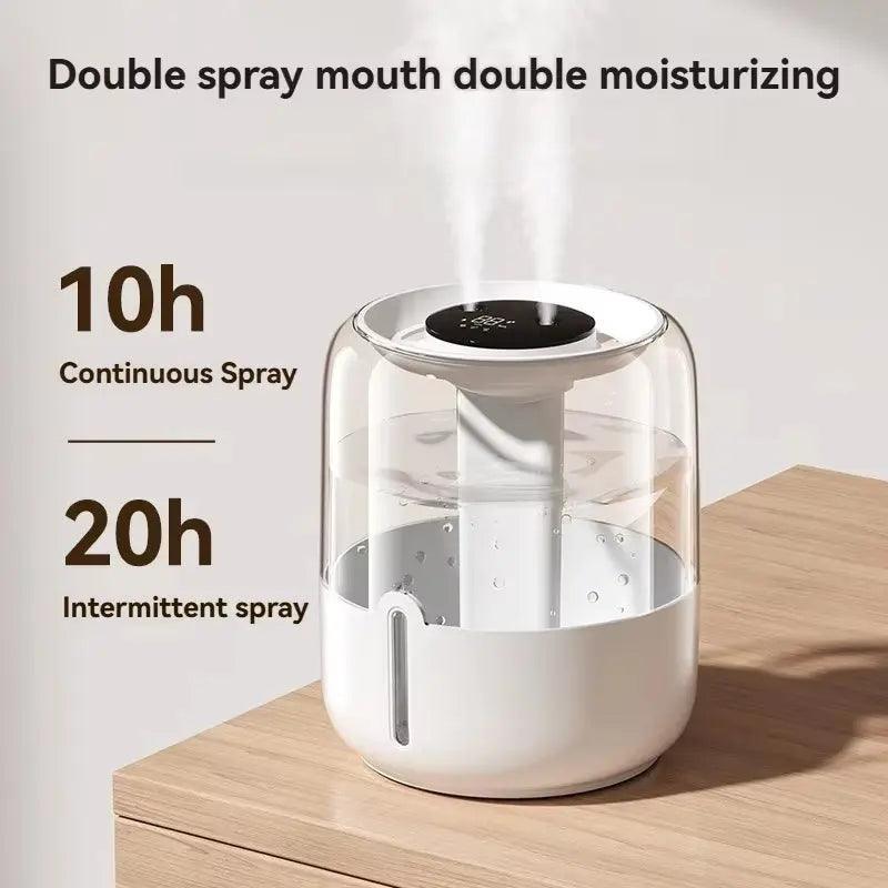 Humidificateur USB à double jet Xiaomi 6,8 L | Diffuseur de veilleuse de grande capacité 