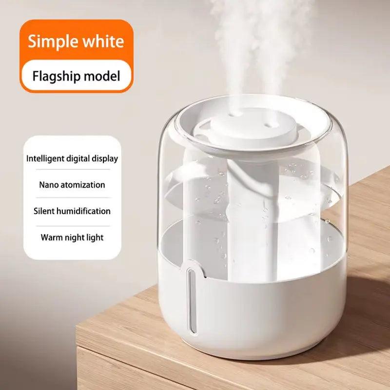 Humidificateur USB à double jet Xiaomi 6,8 L | Diffuseur de veilleuse de grande capacité 