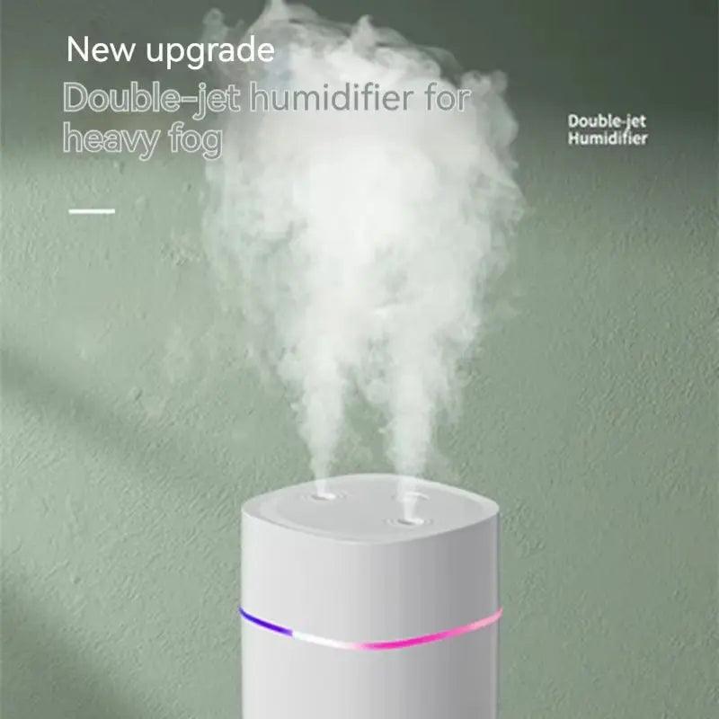 Xiaomi 600ML Dual-Spout USB Humidifier | Silent Essential Oil Diffuser for Home & Car