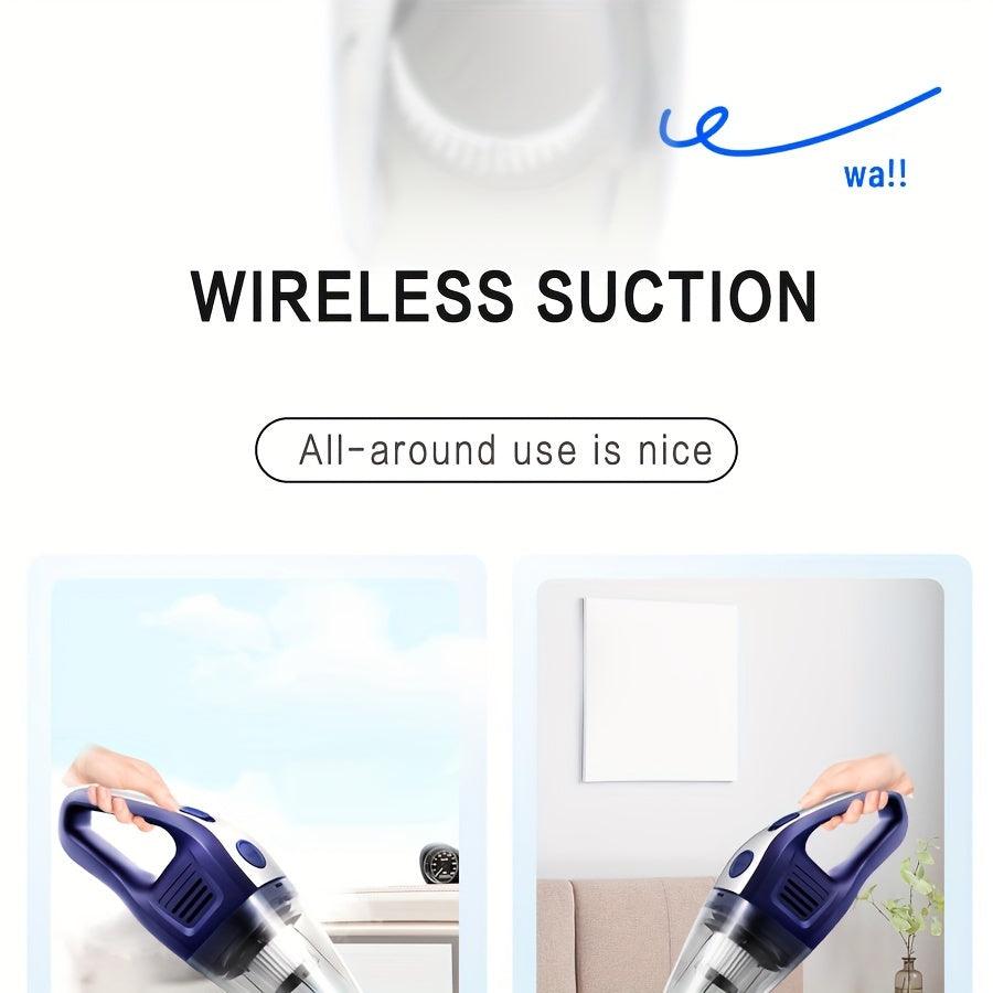 Portable Mini Wireless Handheld Vacuum Cleaner with Powerful Suction for Car  Home