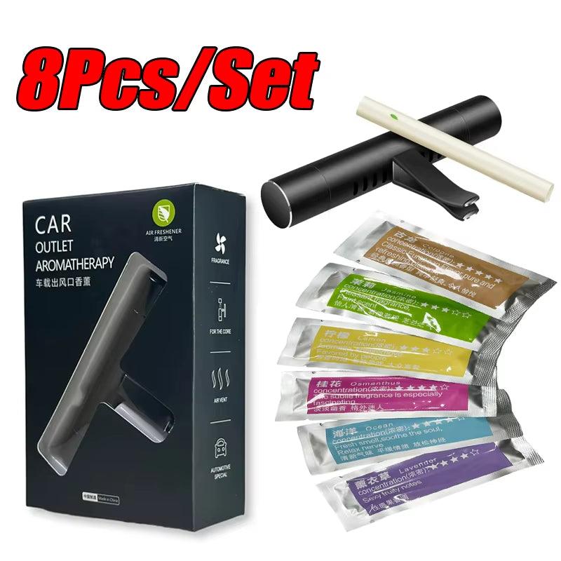 Car Air Freshener Set - 8 Pack Aroma Perfumes for Auto Interior Accessories