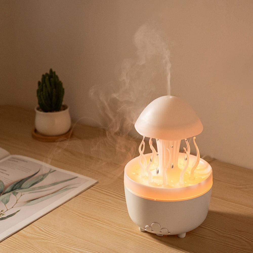 Essential Oil Aromatherapy Humidifier - Colorful Jellyfish Night Light Desk Decor