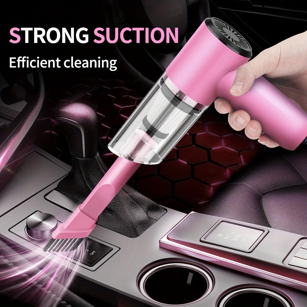 Compact 12V Car Vacuum - Handheld Wired Pet Hair Remover with Accessories - STOREBLITZ