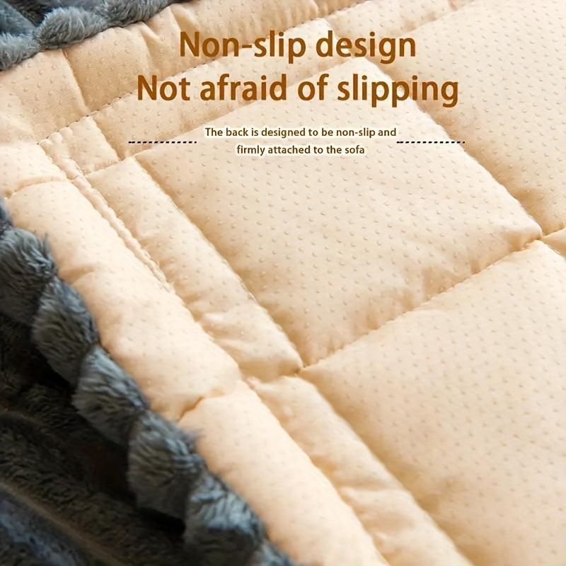 Boho Quilted Sofa Cover - Non-Slip Plush Couch Protector Machine Washable Pet Friendly