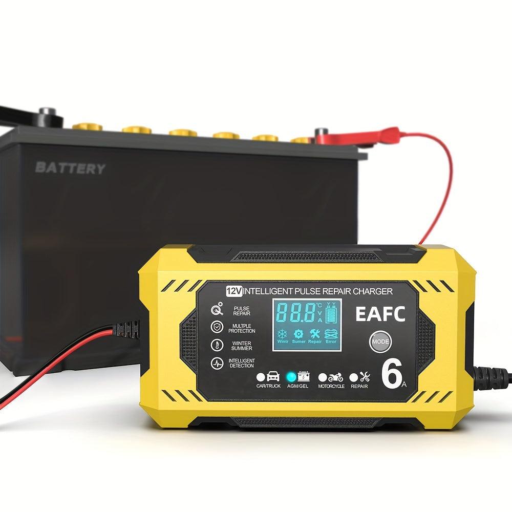 12V 6A Smart Battery Charger - Automotive  Marine Lead Acid Maintainer