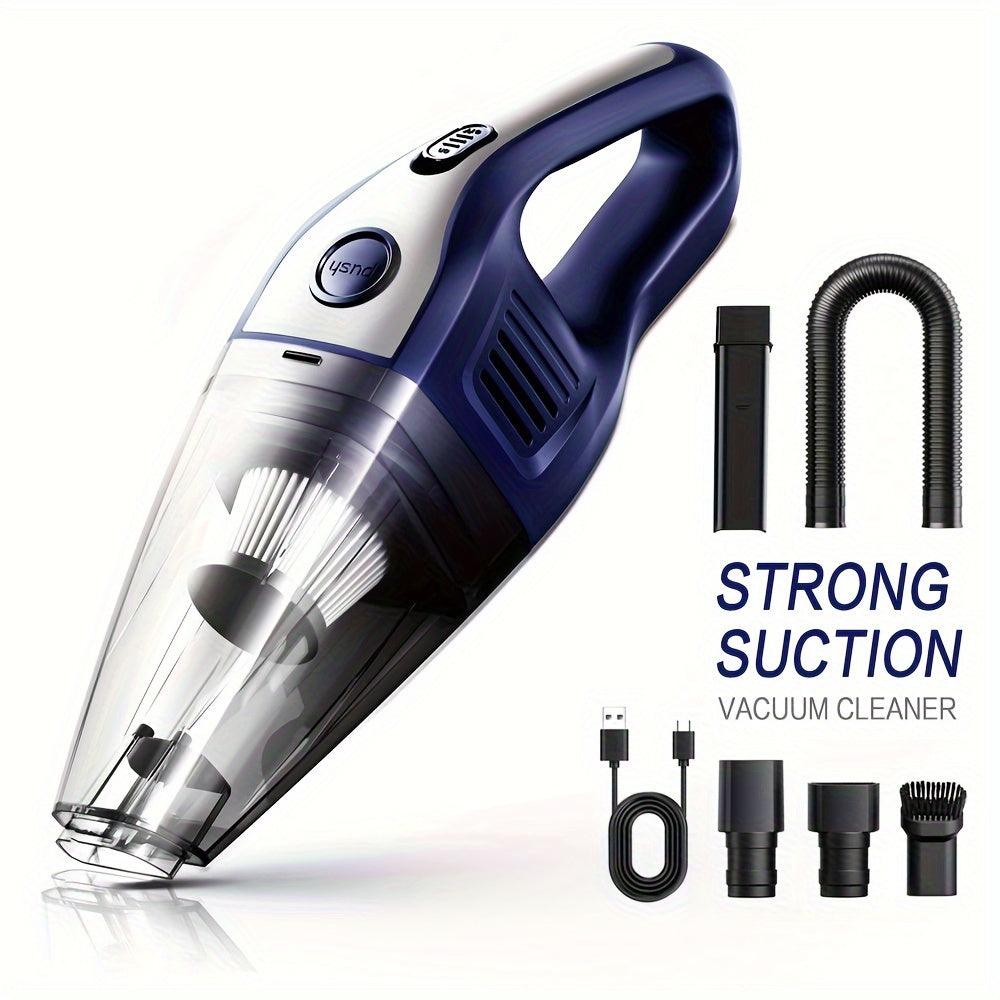 Portable Mini Wireless Handheld Vacuum Cleaner with Powerful Suction for Car Home - STOREBLITZ