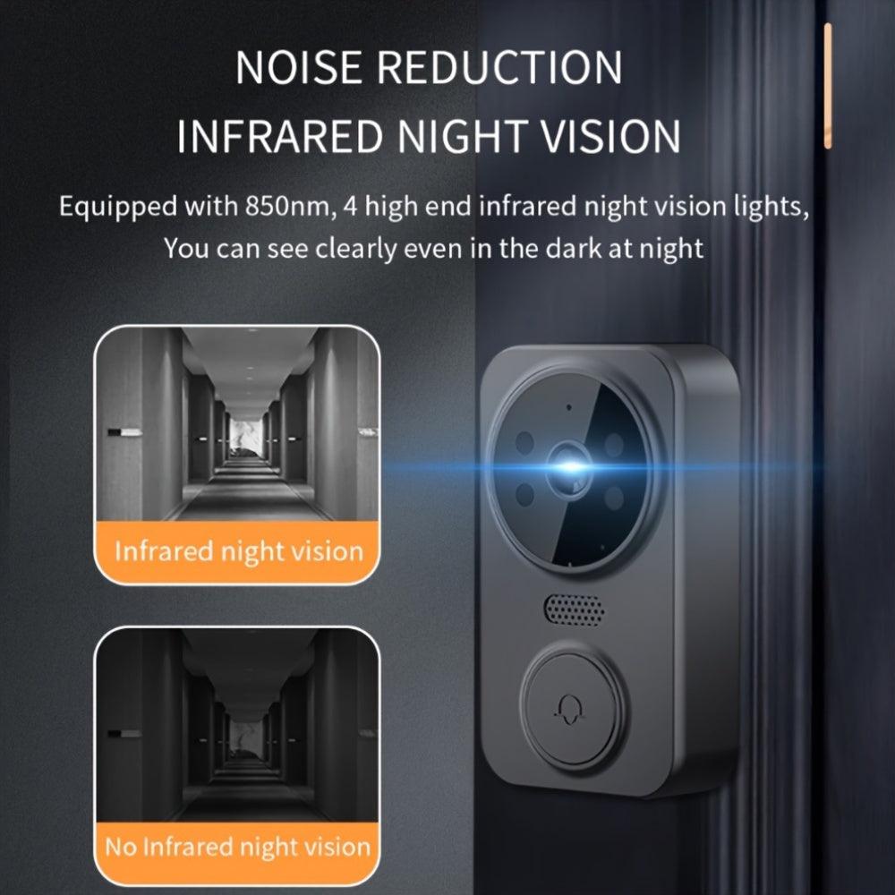 Smart Video Doorbell - 43 Inch HD Intercom System with Night Vision and Two-Way Voice