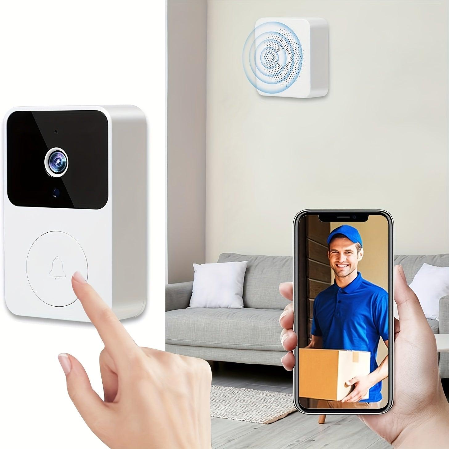 Smart Video Doorbell Camera - Wireless HD Night Vision with Two-Way Intercom