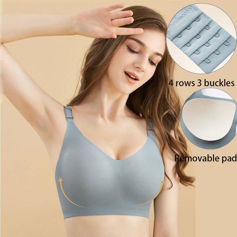 Seamless Wireless Womens Bra - Soft Jelly Color Nursing Lingerie