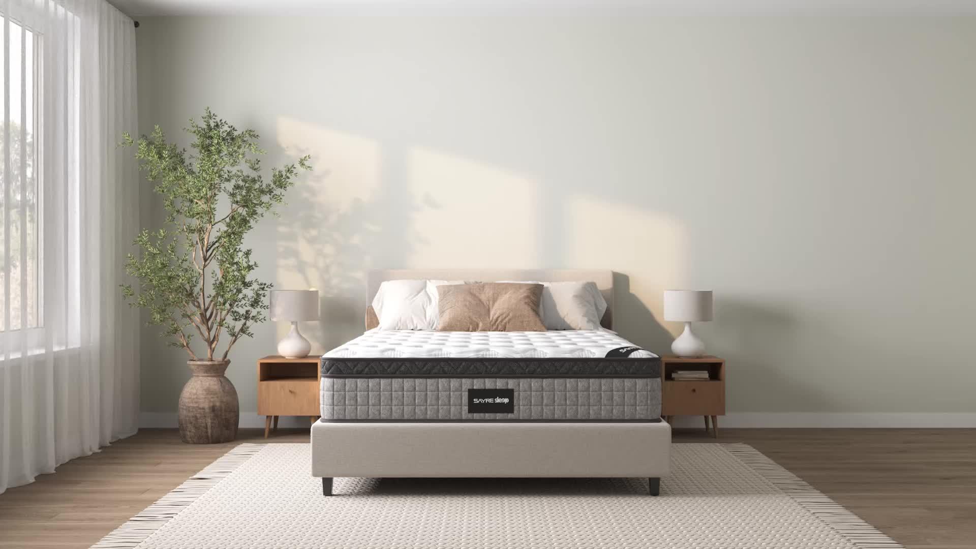 Hybrid Innerspring Gel Memory Foam Mattress - USA Made Motion Isolation